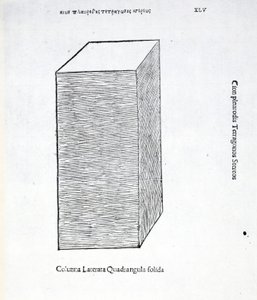 Columna laterata quadrangula solida, illustration from 